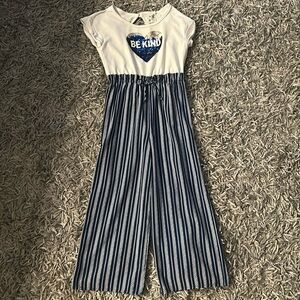 Cute girls sequin romper with pants size 10